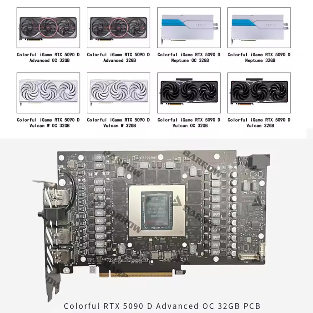 Barrow GPU Block For Colorful  - đánh giá và giá Rtx 5090 32Gb