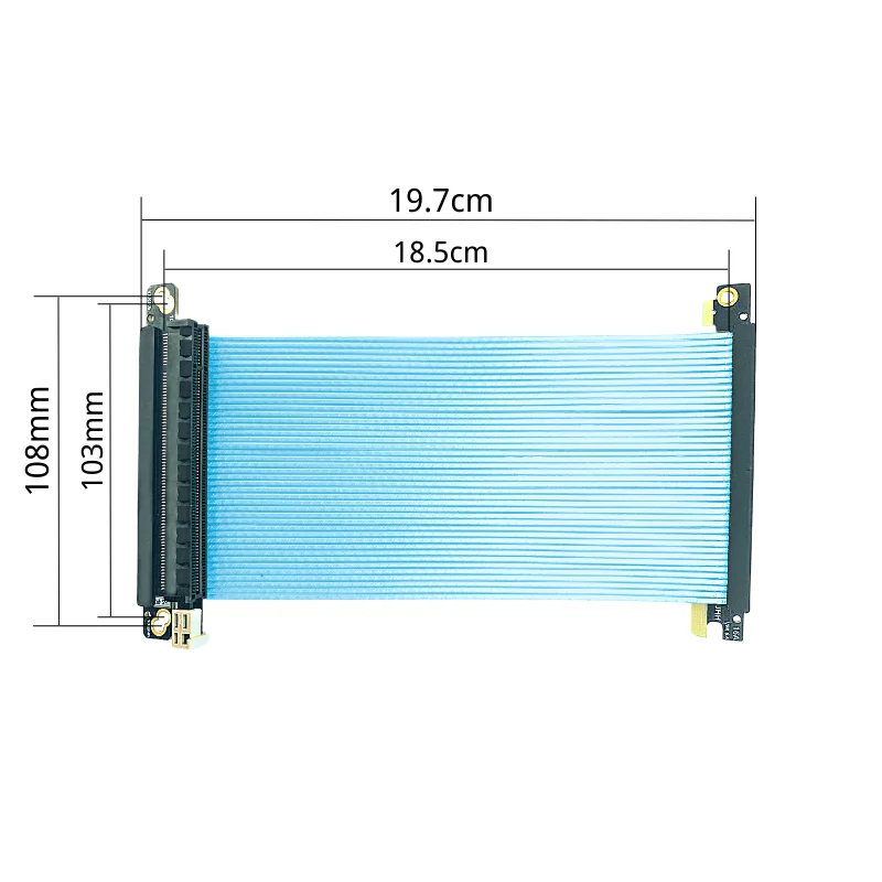 Double Reverse Pci-e 4.0 Riser - đánh giá và giá Itx Gpu Riser Pcie 4.0 16X