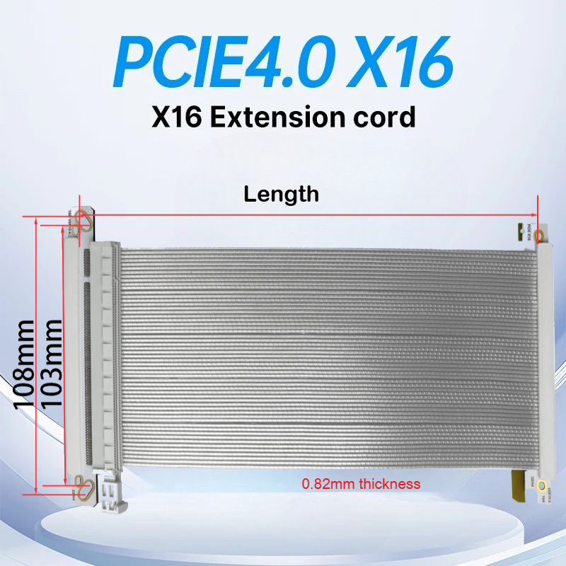 ADT-Link PCI-E x16 4.0 Riser C - đánh giá và giá Itx Gpu Riser Pcie 4.0 16X