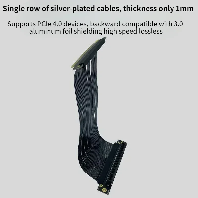 Silver-Plated Single Reverse 1 - đánh giá và giá Itx Gpu Riser Pcie 4.0 16X