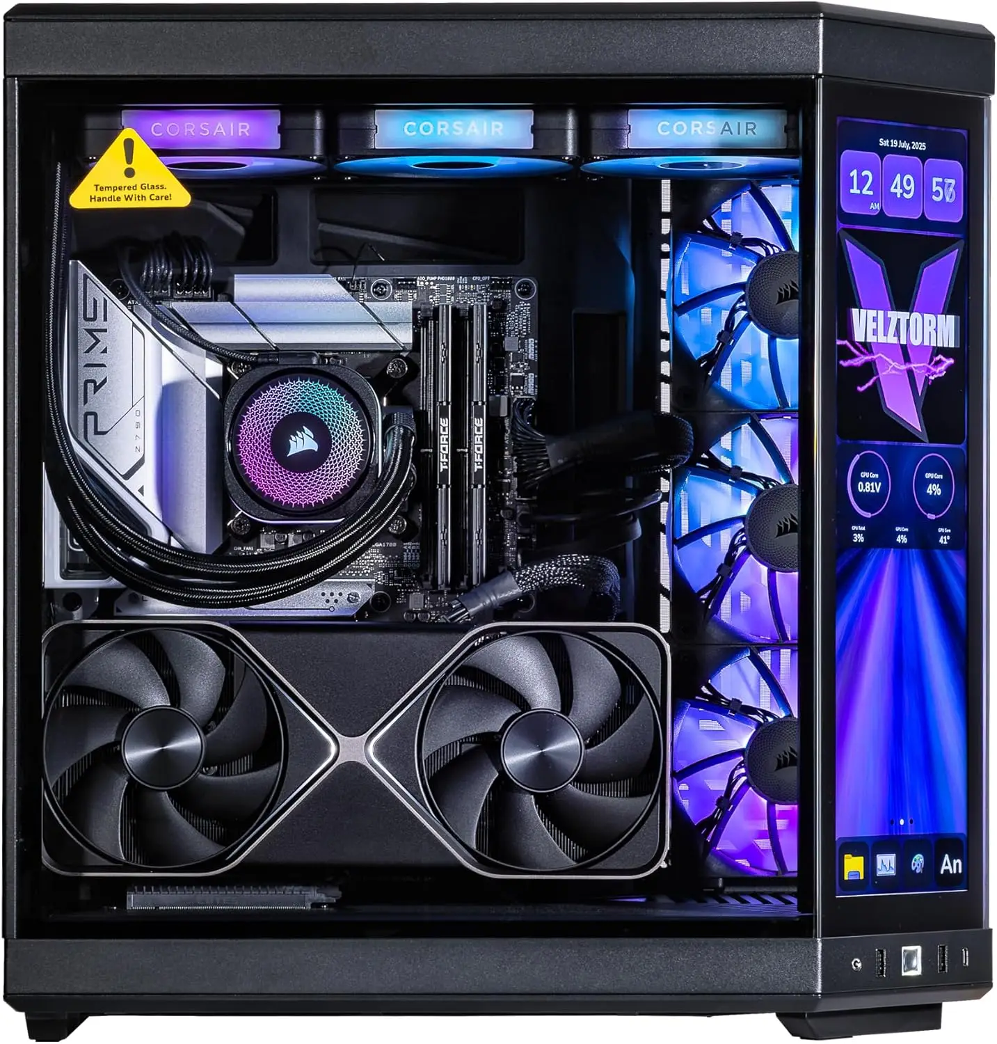 Velztorm LCD Black Praetix Cus - đánh giá và giá Rtx 5090 32Gb